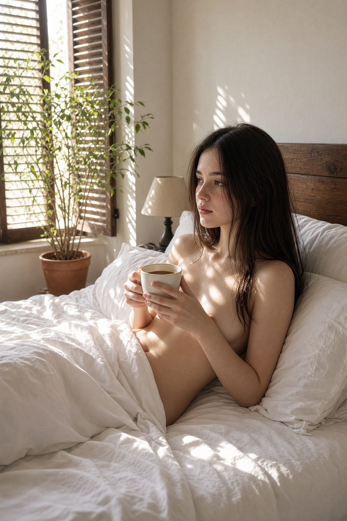 Café en la cama — imagen erótica con IA 7