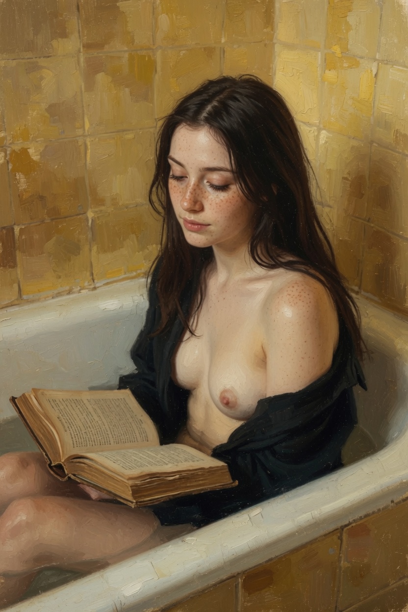 El placer de leer — imagen erótica con IA 25